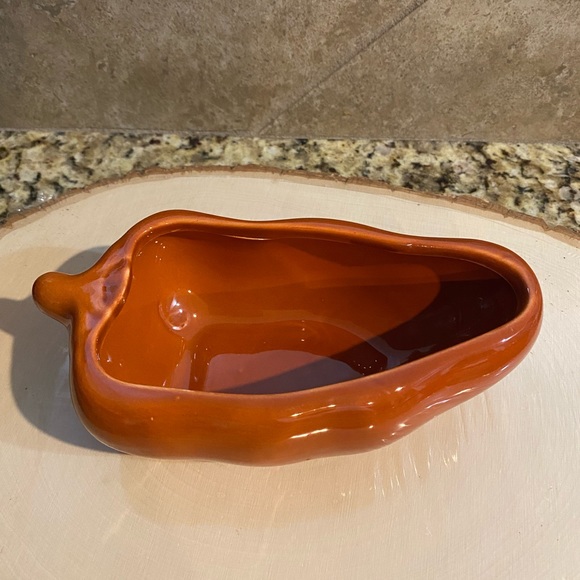 Red Chili Peppers Jalapeños Hot Salsa Chip Dip Serving 2 Bowl Dish Set Ceramic - Picture 3 of 16